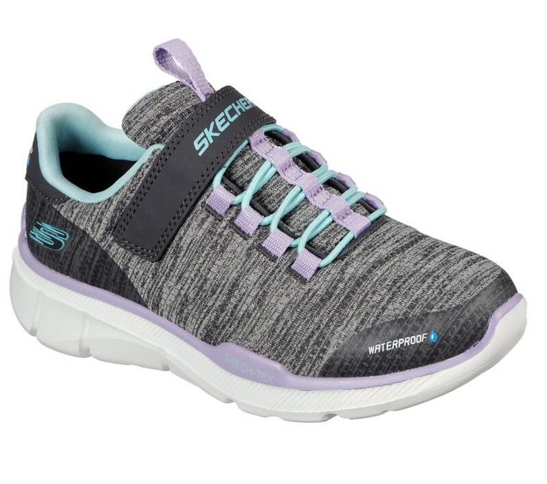Skechers Relaxed Fit: Equalizer 3.0 - Mbrace - Girls Sneakers Grey/Light Turquoise [AU-ND5153]